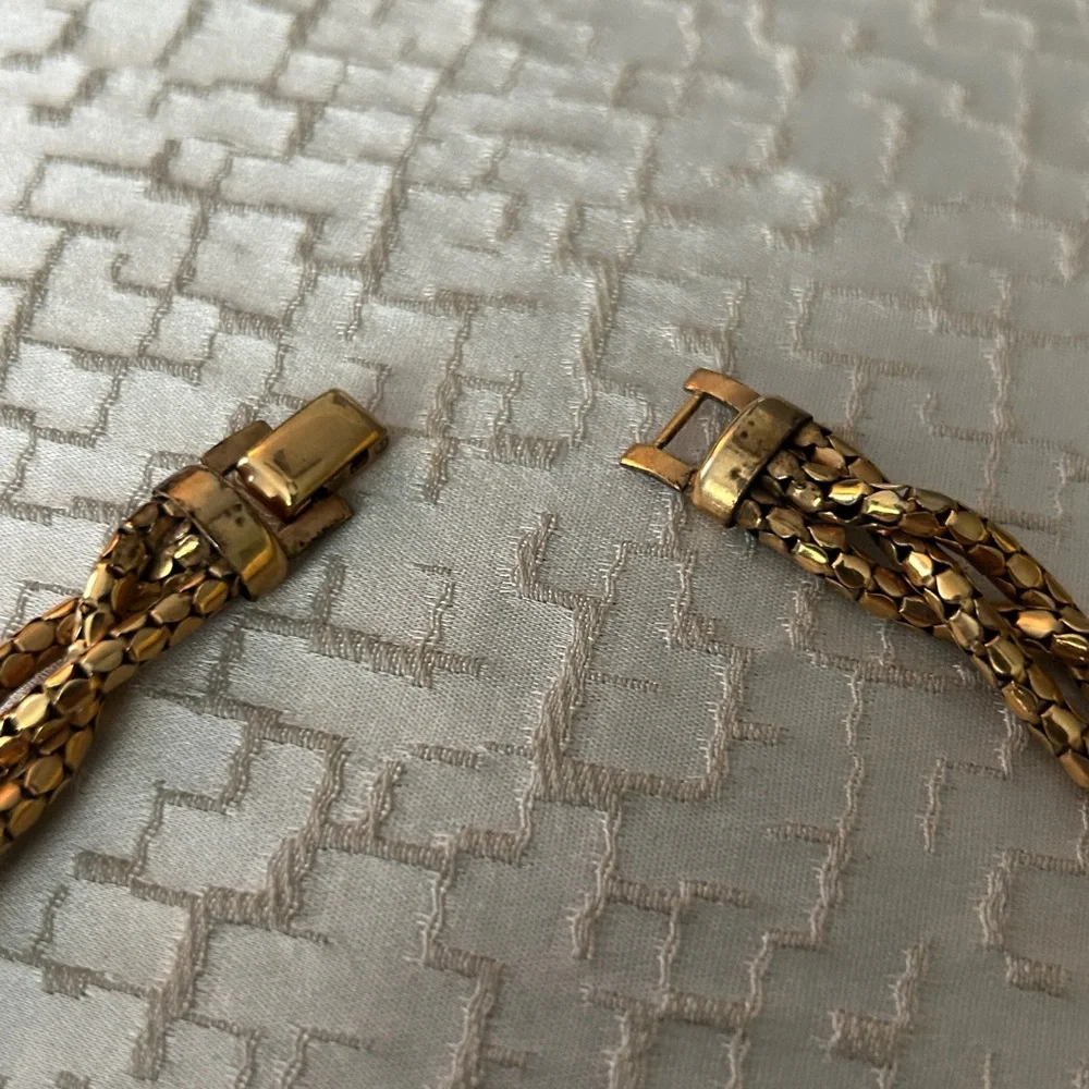 Bigney Gold Textured Necklace
